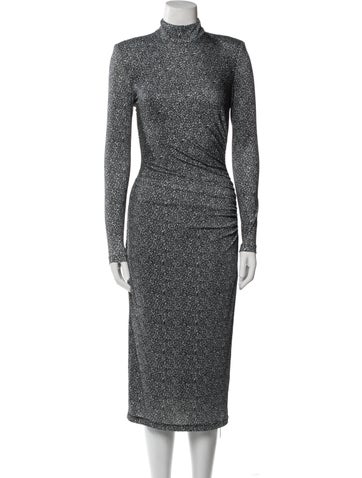 Misha Dresses Printed Midi Length Dress S