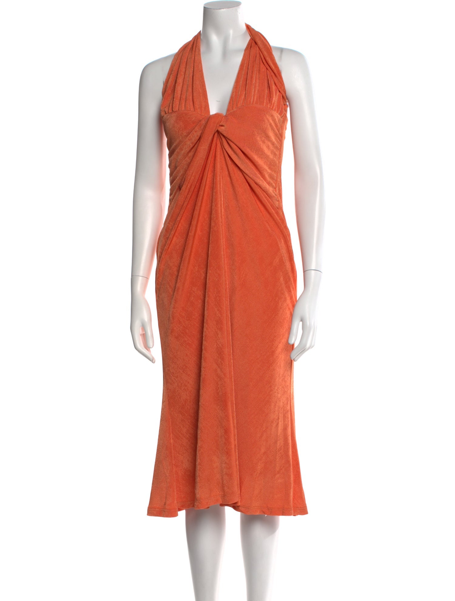 Misha V-Neck Midi Length Dress
