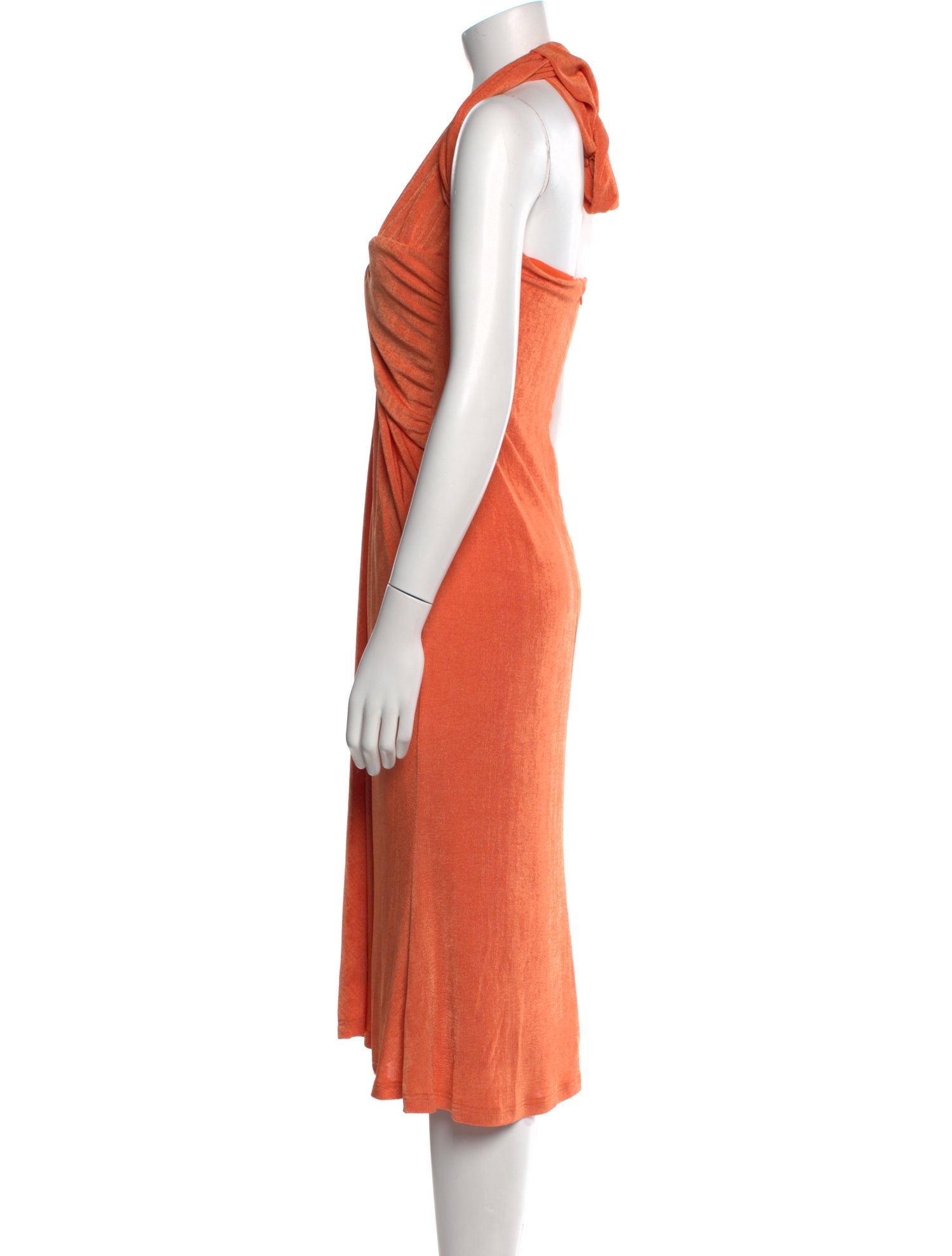 Misha V-Neck Midi Length Dress