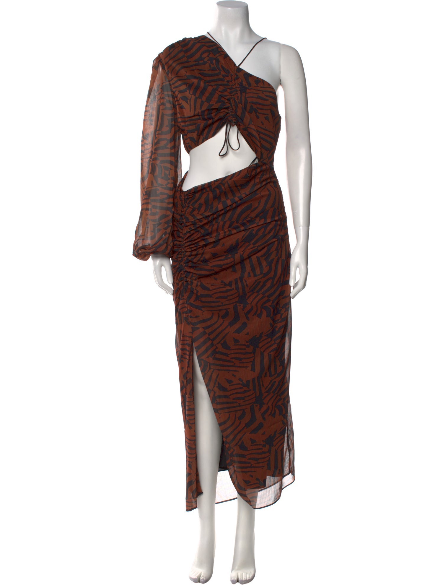 Misha Animal Print Long Dress w/ Tags