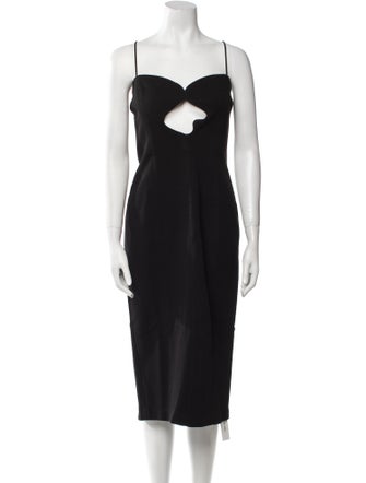 Misha Square Neckline Midi Length Dress w/ Tags