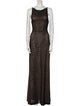 Misha Cowl Neck Long Dress