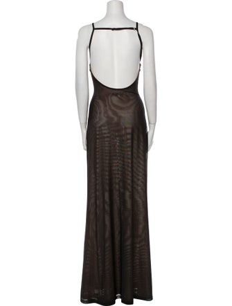 Misha Cowl Neck Long Dress