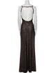 Misha Cowl Neck Long Dress