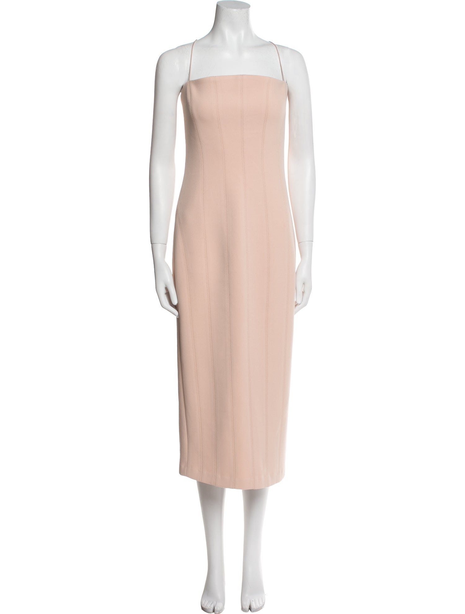 Misha Square Neckline Knee-Length Dress