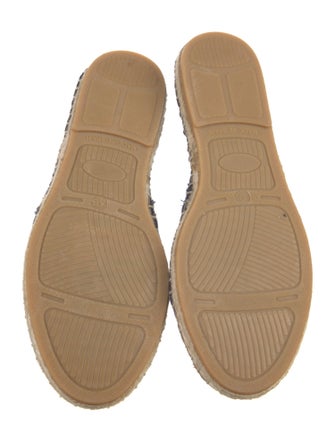 mint&rose Printed Raw-Edge Trim Espadrilles