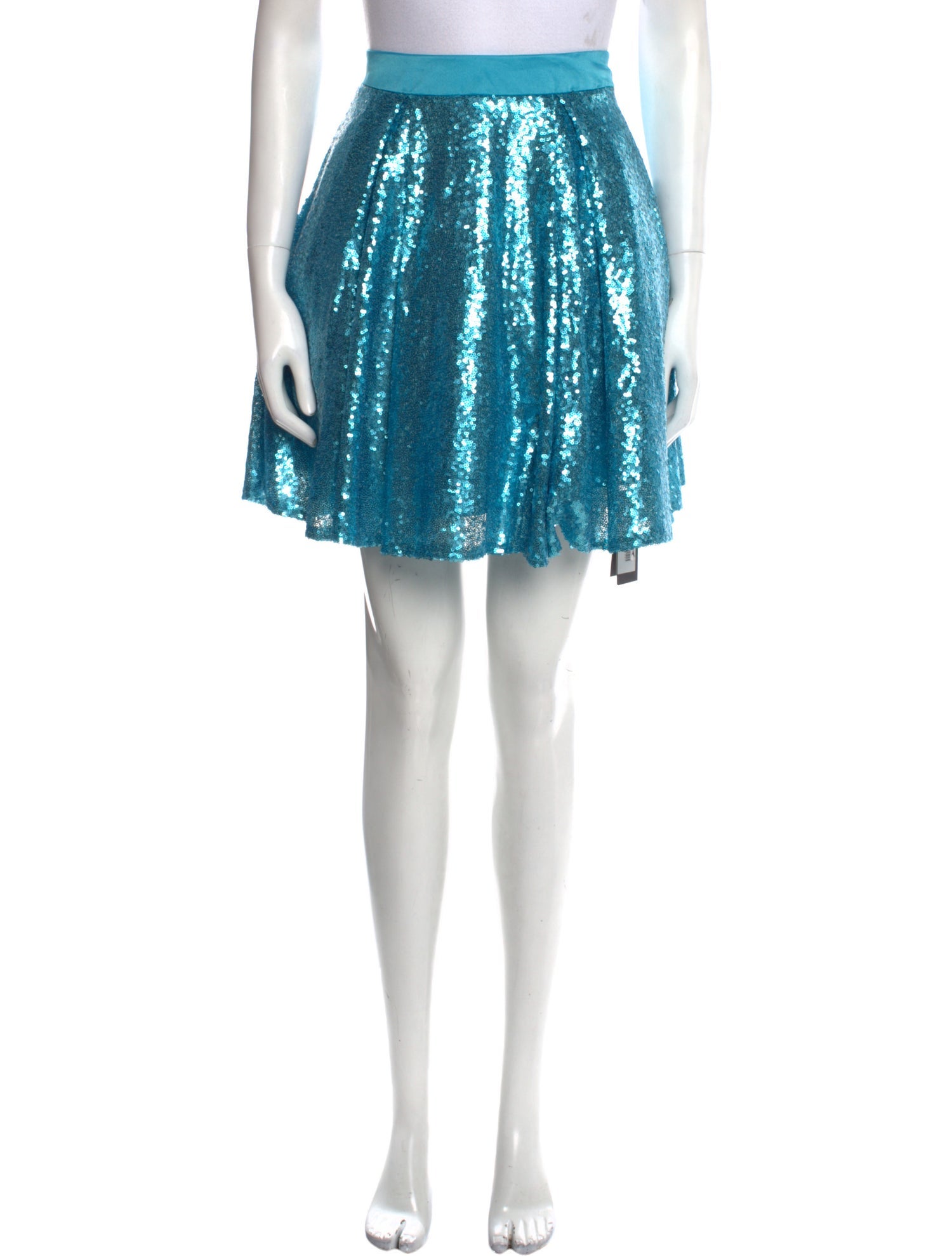 Mikael Mesh Accents Mini Skirt