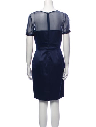 Mikael Aghal Crew Neck Knee-Length Dress