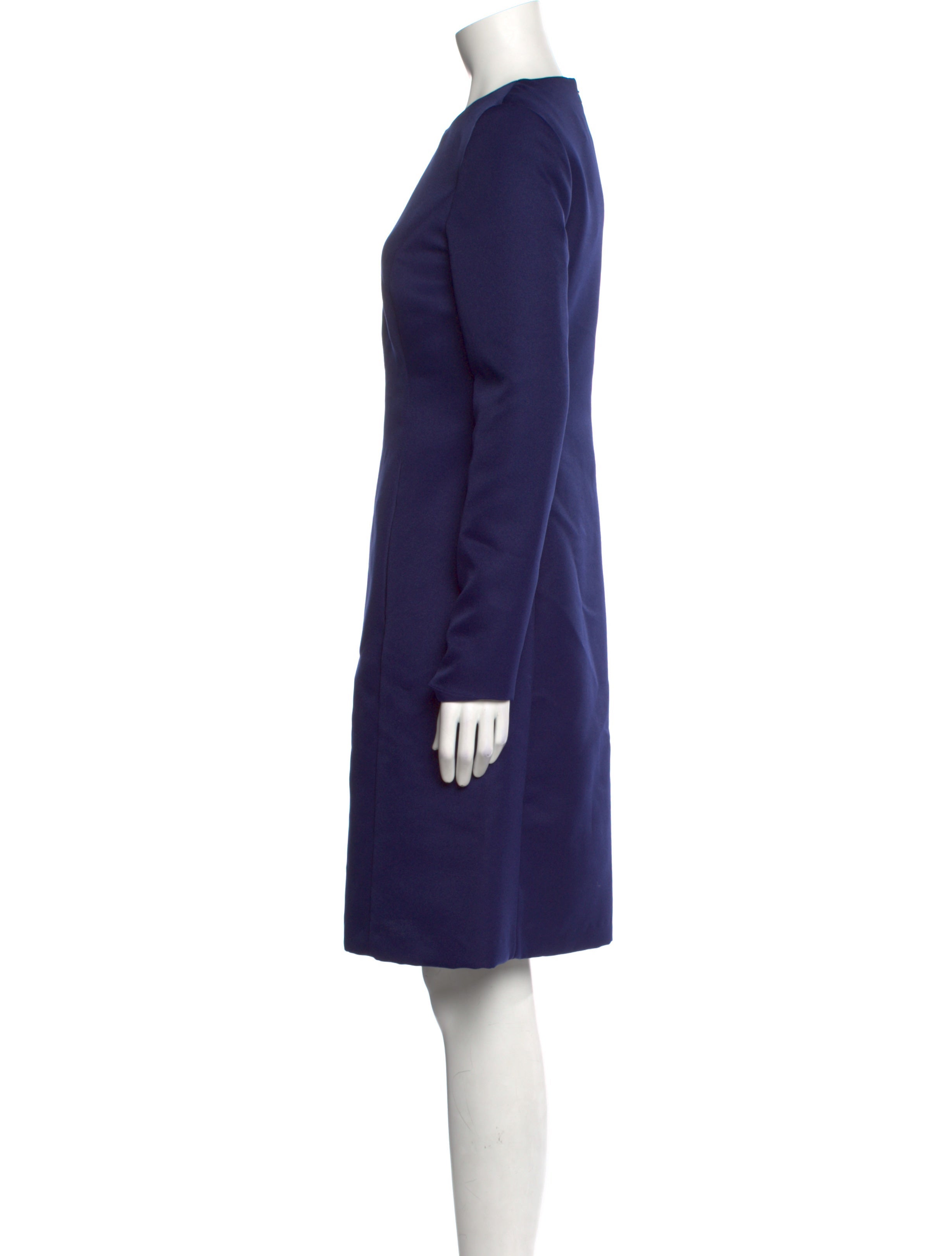 Mikael Aghal Crew Neck Knee-Length Dress