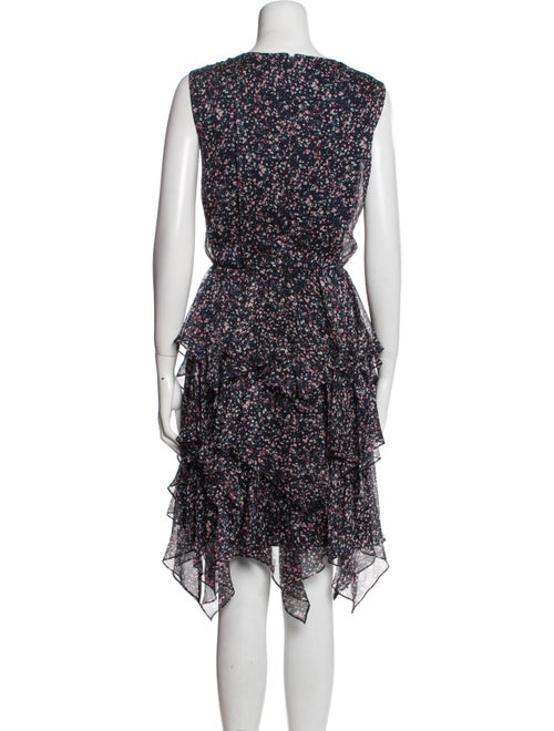 Mikael Aghal Floral Print Midi Length Dress