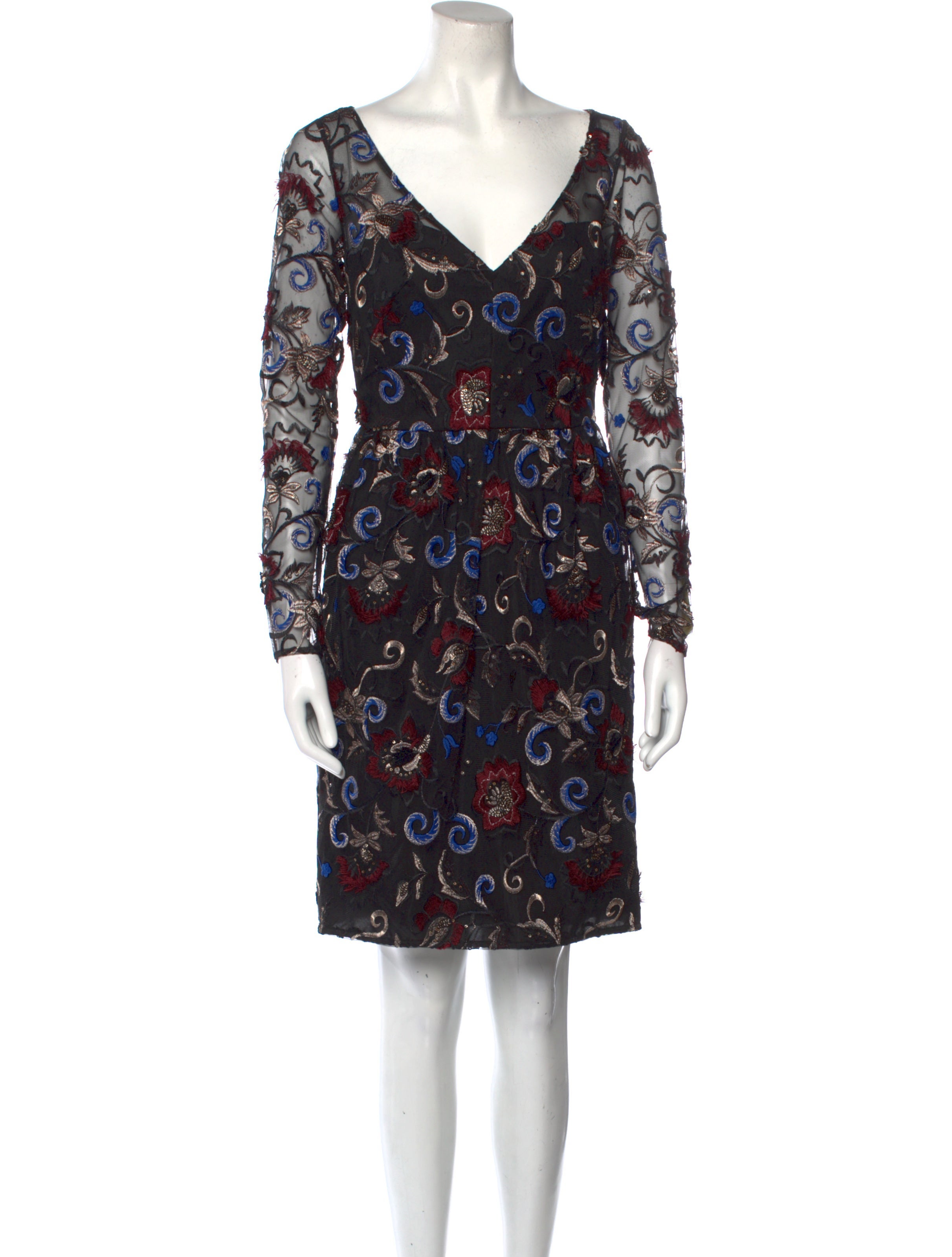 Mikael Aghal Printed Mini Dress