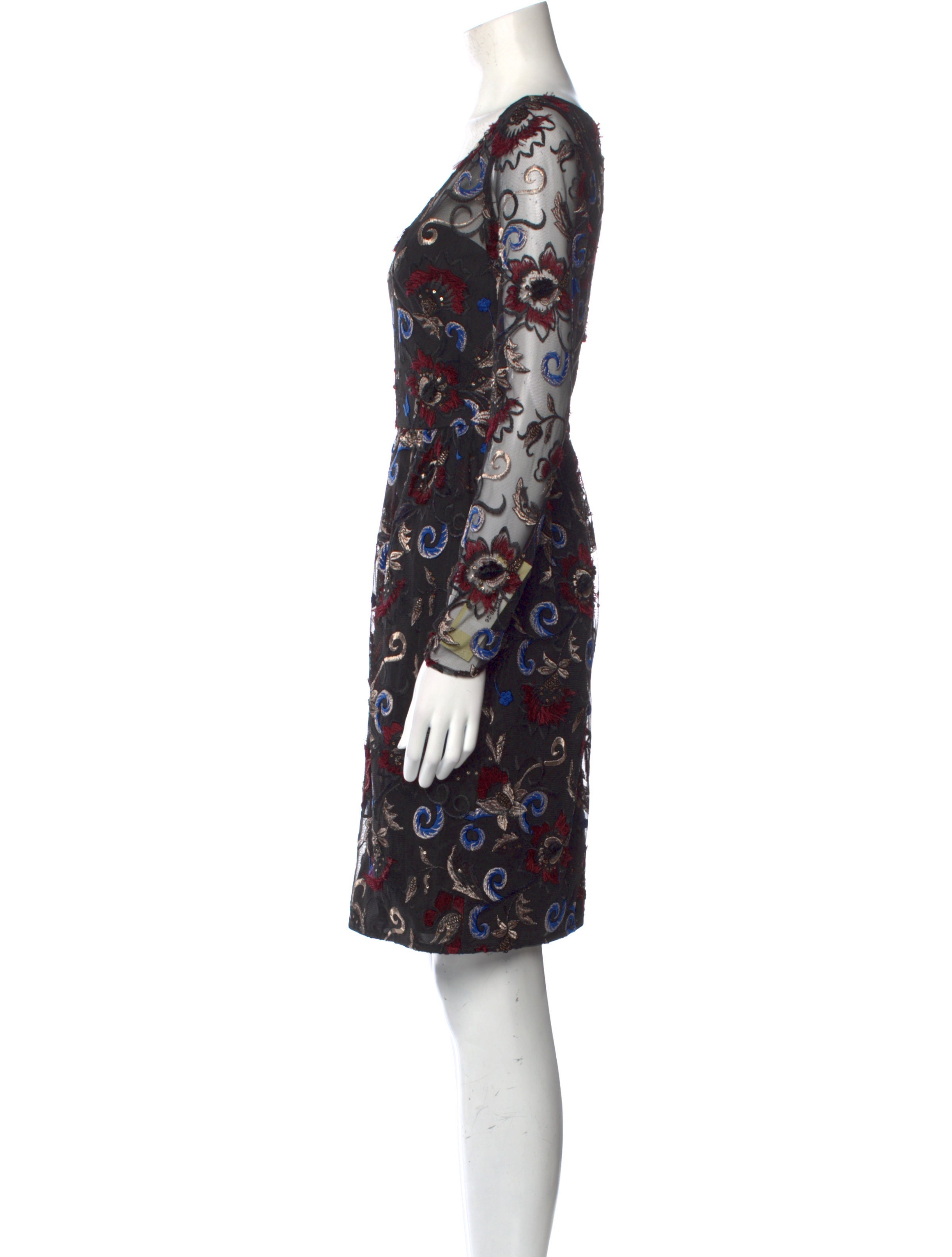 Mikael Aghal Printed Mini Dress