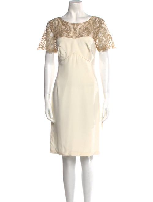 Mikael Aghal Silk Knee-Length Dress