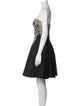 Mikael Aghal Strapless Mini Dress
