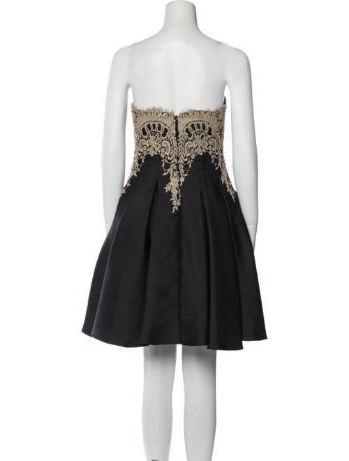 Mikael Aghal Strapless Mini Dress