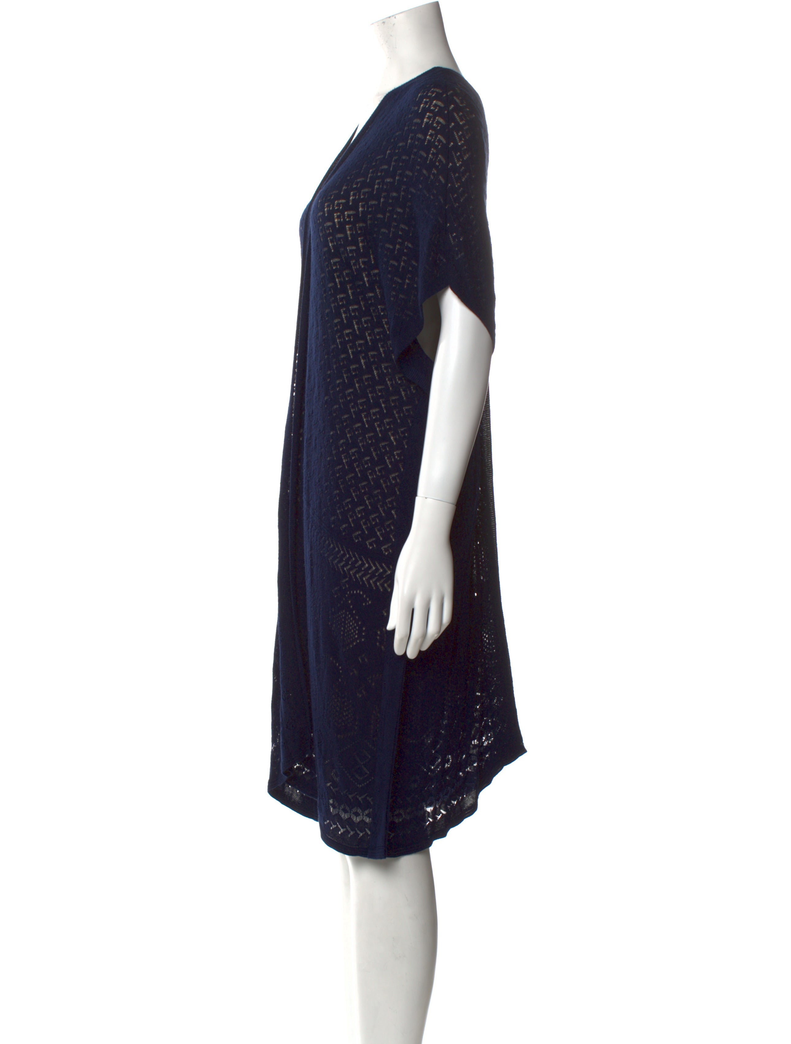 Mikael Aghal V-Neck Knee-Length Dress