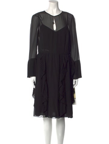 Mikael Aghal Dresses V-Neck Midi Length Dress US 14 | XL