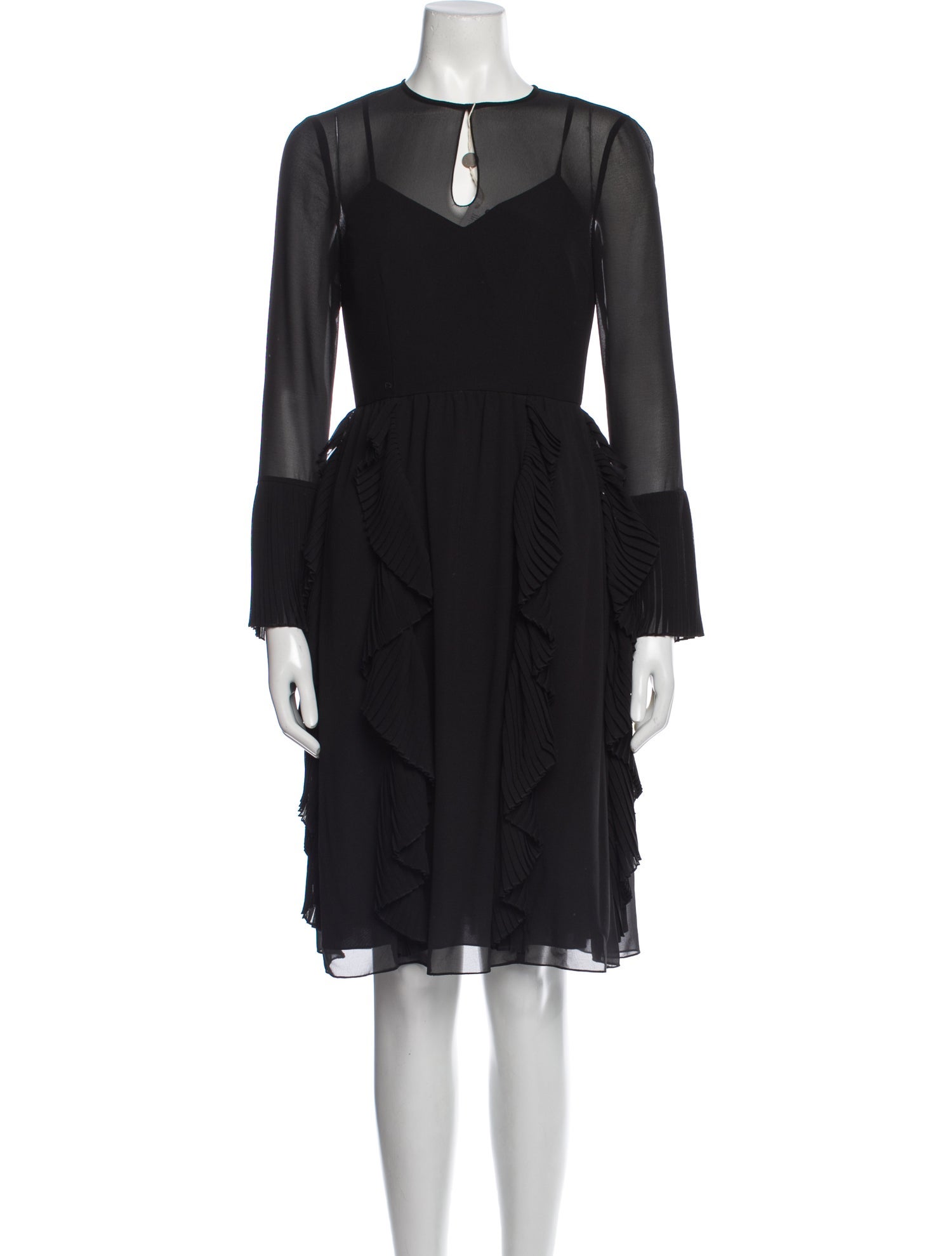 Mikael Aghal V-Neck Knee-Length Dress w/ Tags