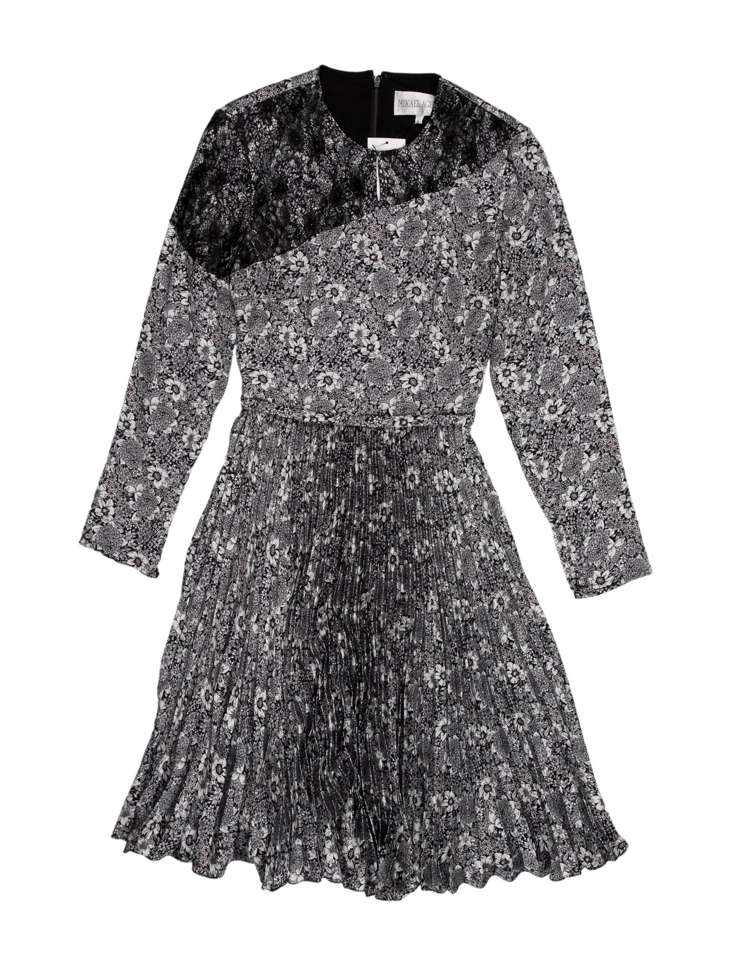 Mikael Aghal Floral Print Knee-Length Dress