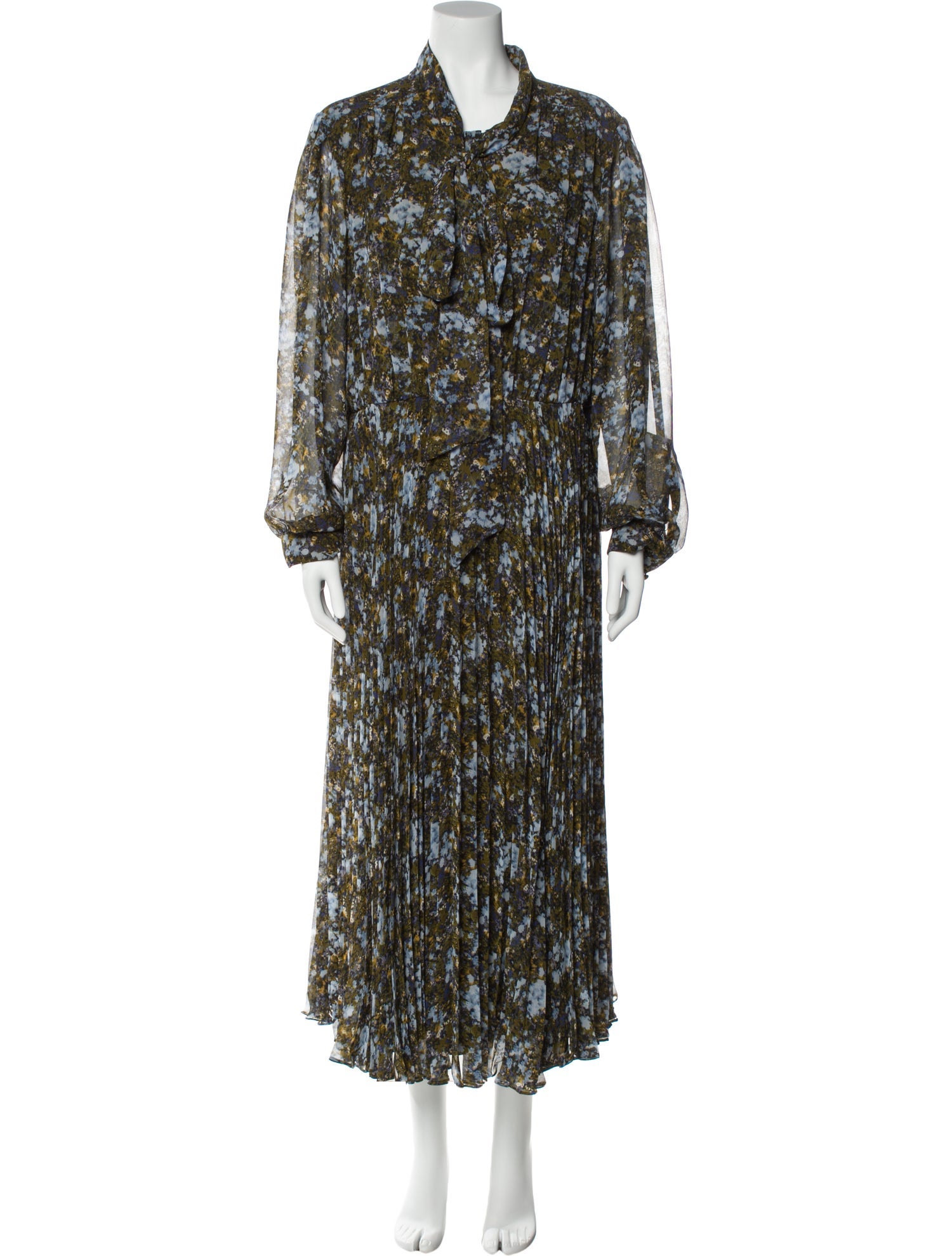 Mikael Aghal Printed Long Dress