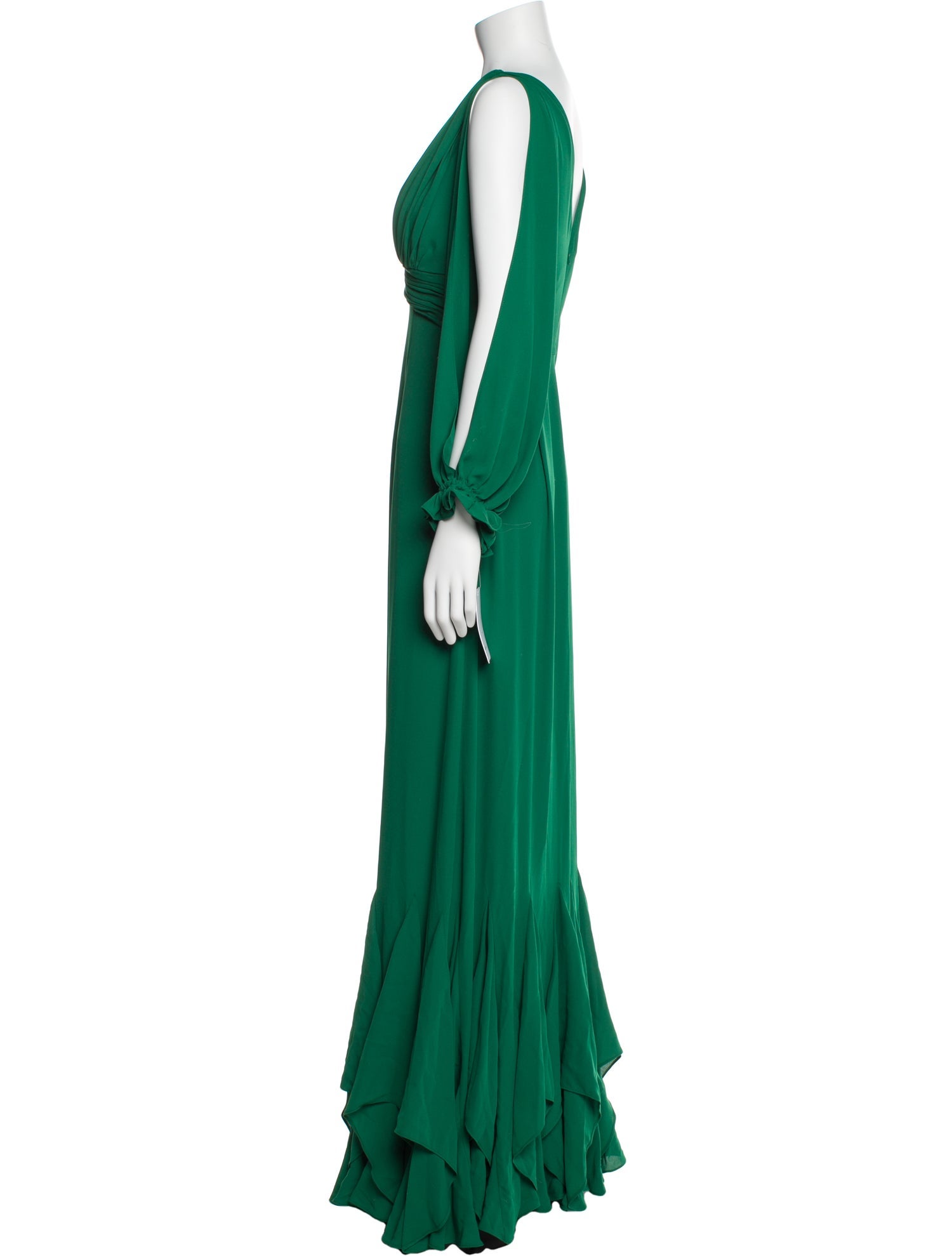 Mikael Aghal V-Neck Long Dress