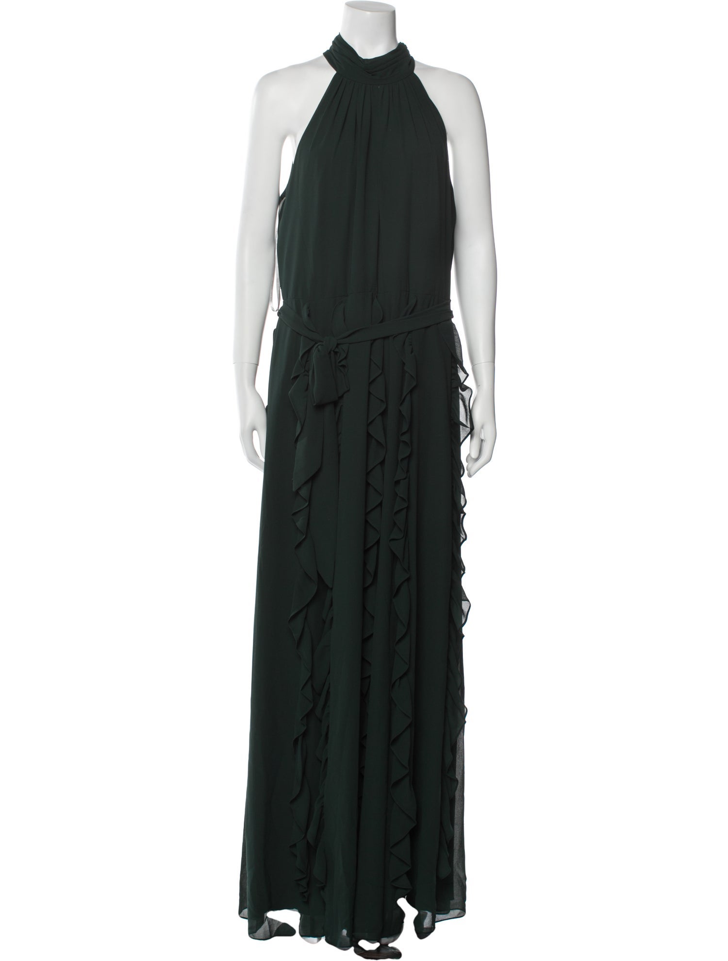Mikael Aghal Halterneck Long Dress w/ Tags
