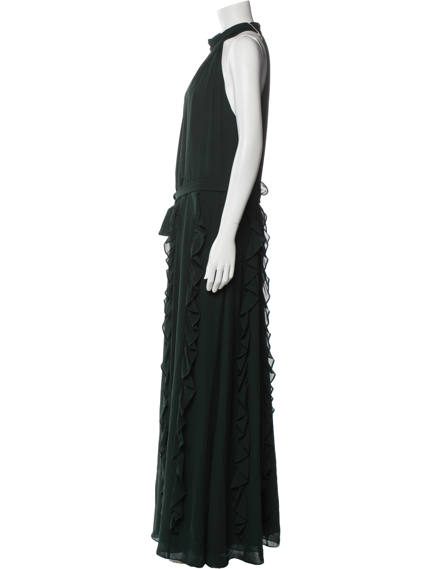 Mikael Aghal Halterneck Long Dress w/ Tags