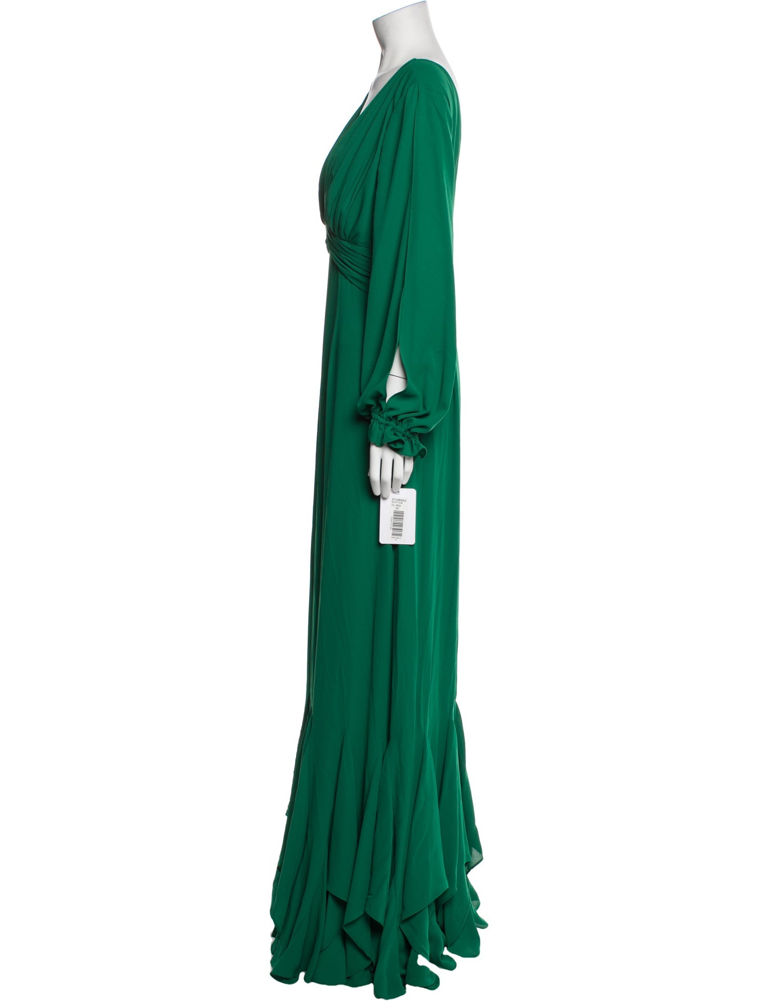 Mikael Aghal V-Neck Long Dress