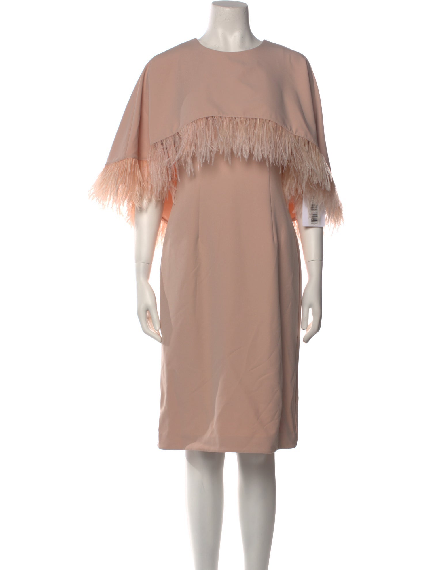 Mikael Aghal Crew Neck Knee-Length Dress