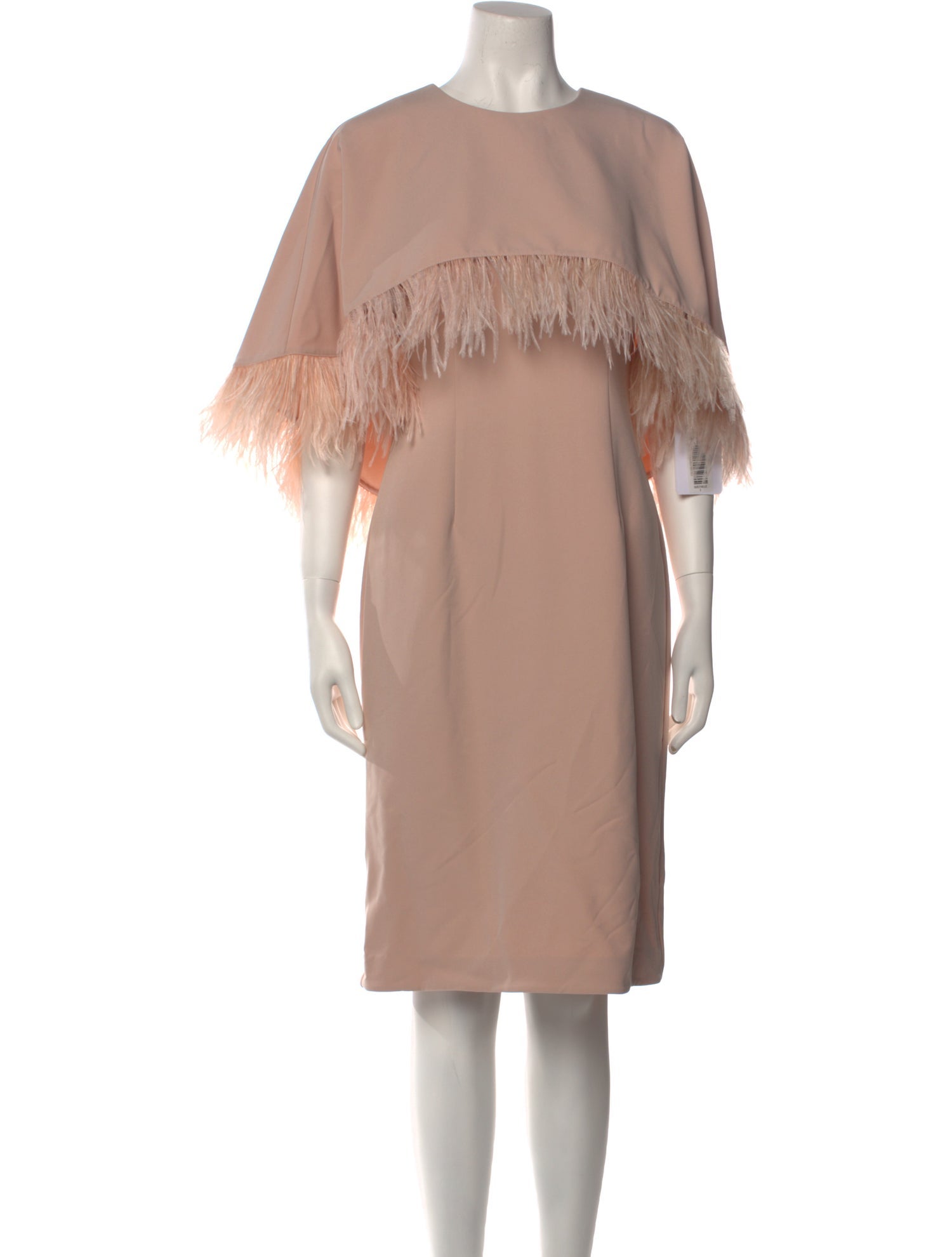 Mikael Aghal Crew Neck Knee-Length Dress