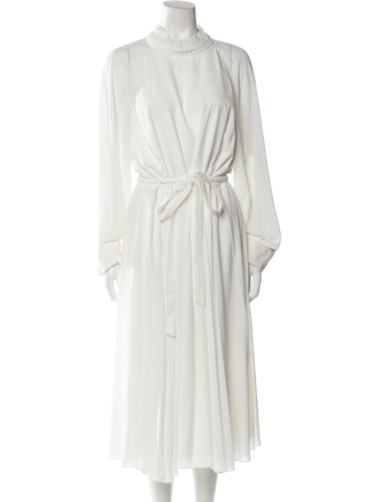 Mikael Aghal Mock Neck Midi Length Dress w/ Tags