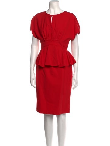 Mikael Aghal Dresses Crew Neck Knee-Length Dress S