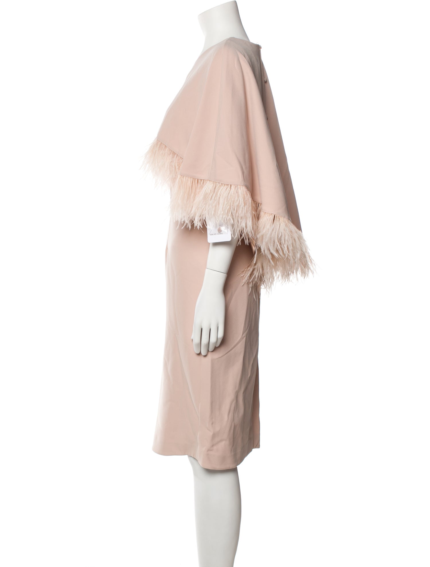 Mikael Aghal Crew Neck Midi Length Dress