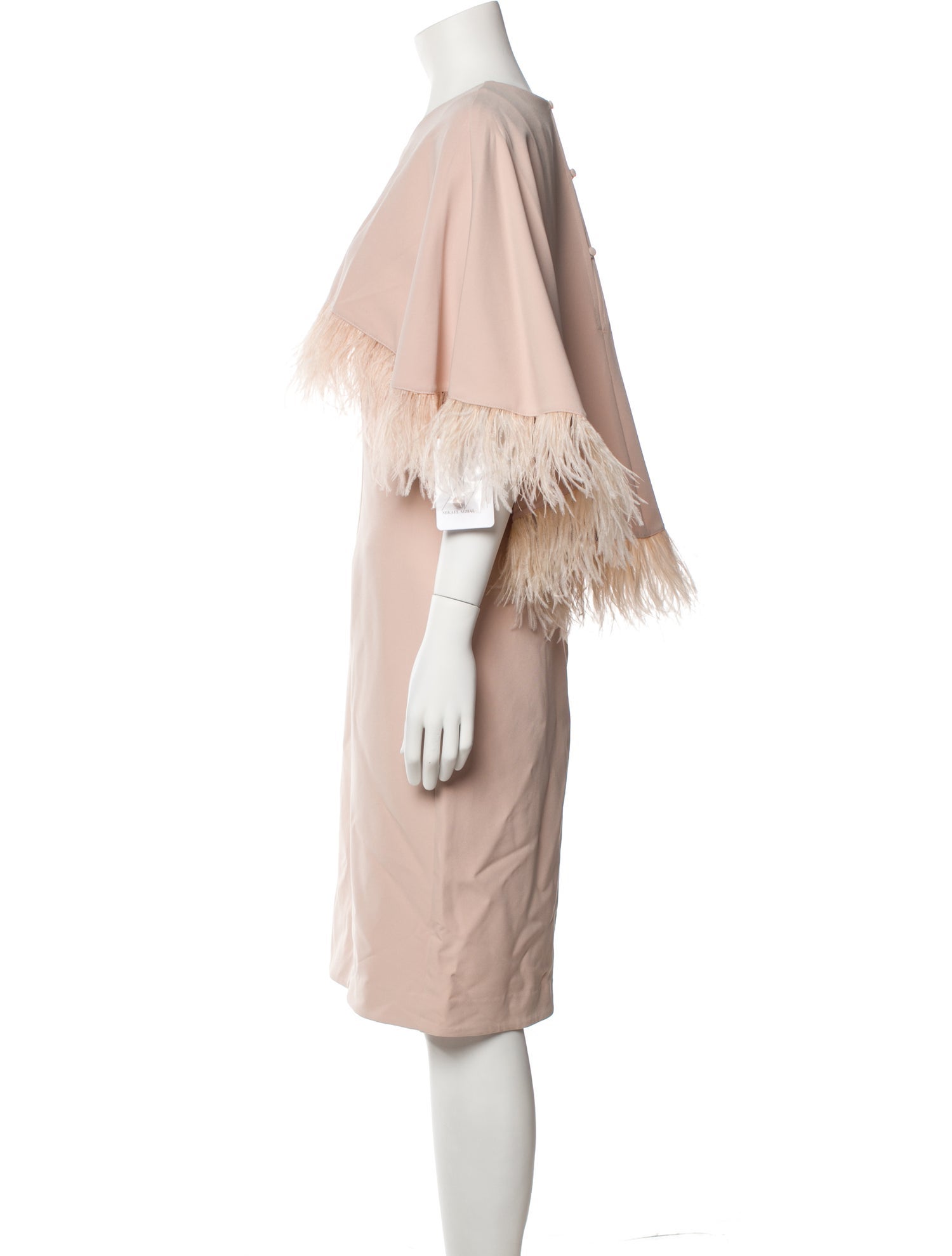 Mikael Aghal Crew Neck Midi Length Dress