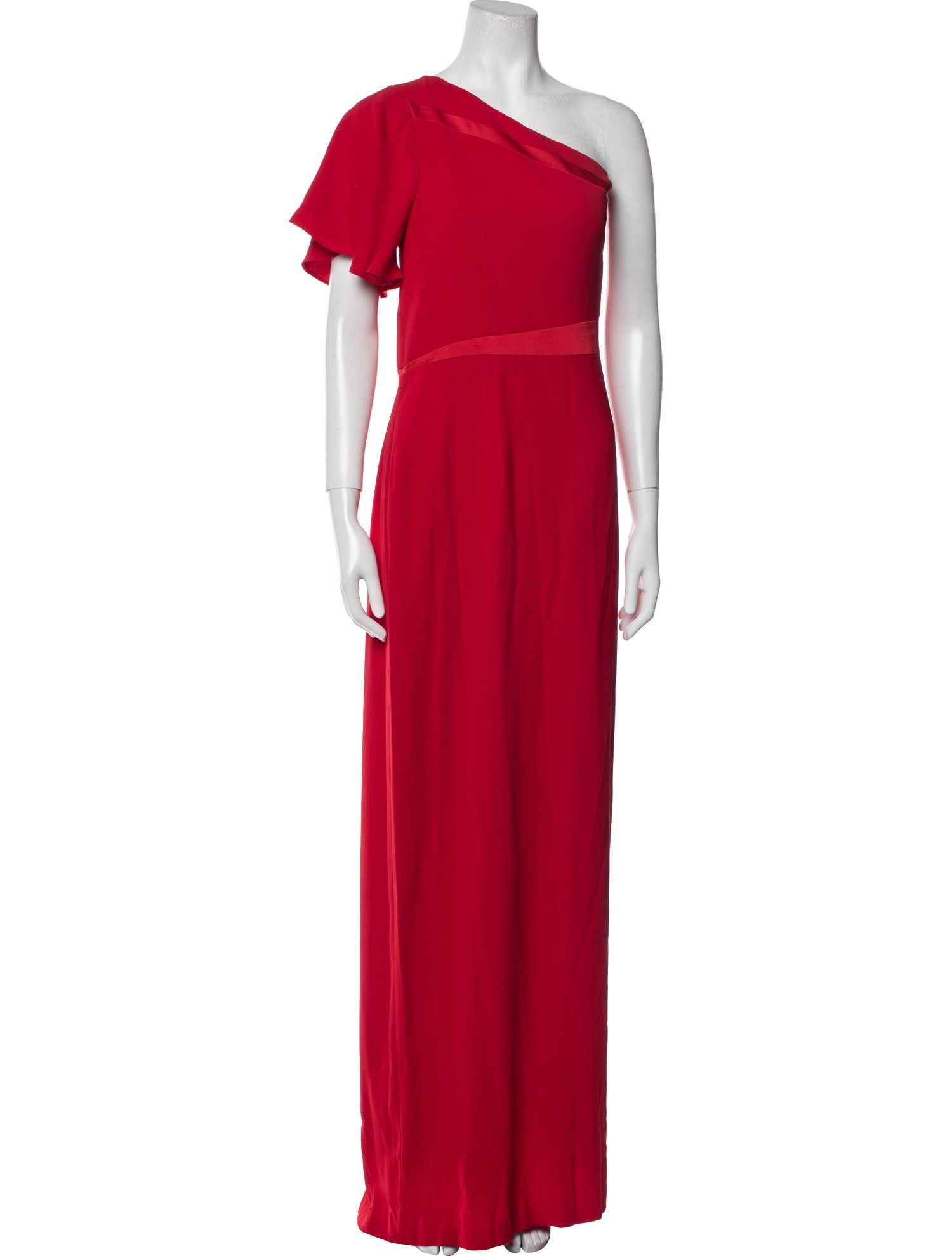 Mikael Aghal One-Shoulder Long Dress w/ Tags