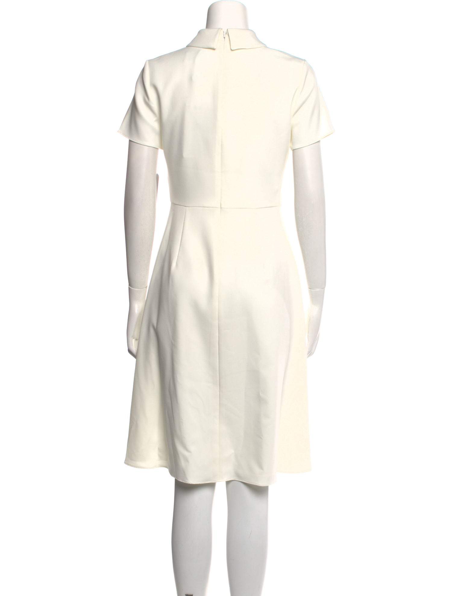 Mikael Aghal Mock Neck Knee-Length Dress