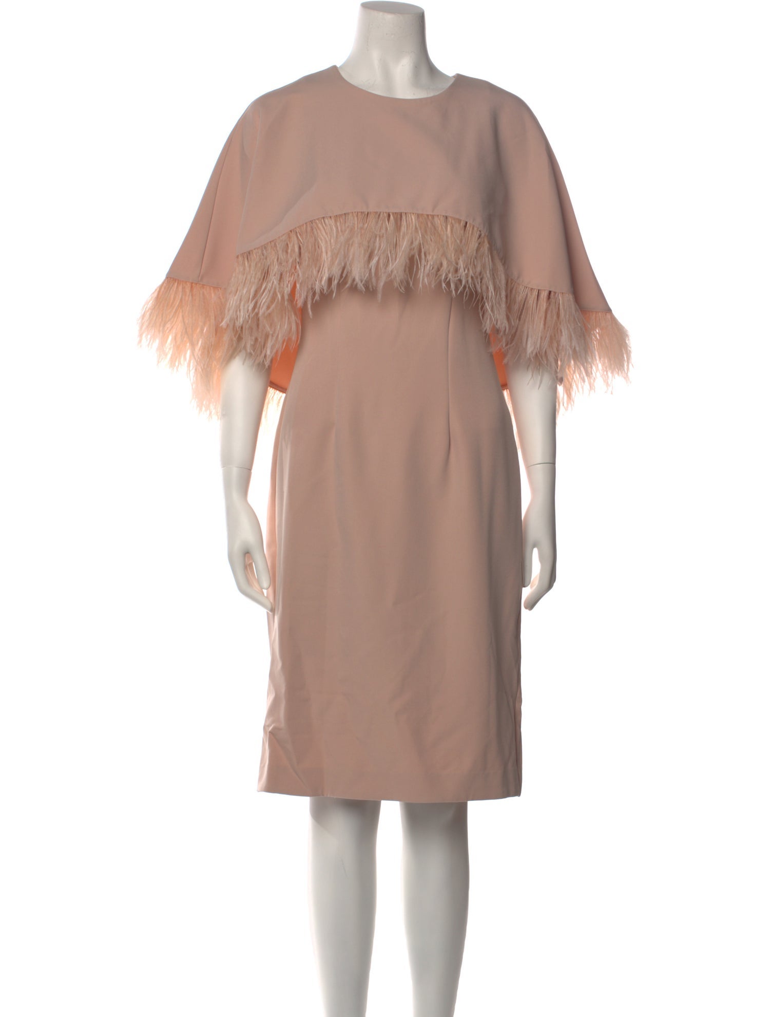 Mikael Aghal Crew Neck Knee-Length Dress