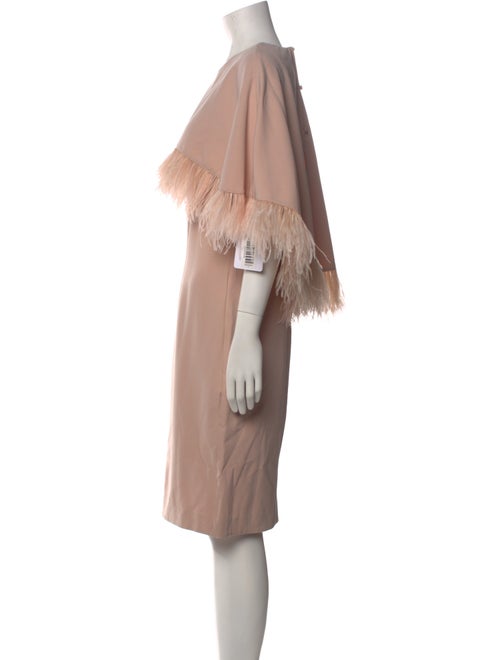 Mikael Aghal Crew Neck Knee-Length Dress