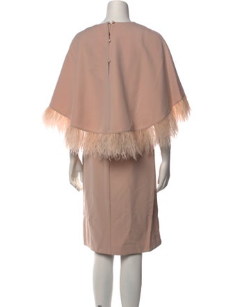 Mikael Aghal Crew Neck Knee-Length Dress