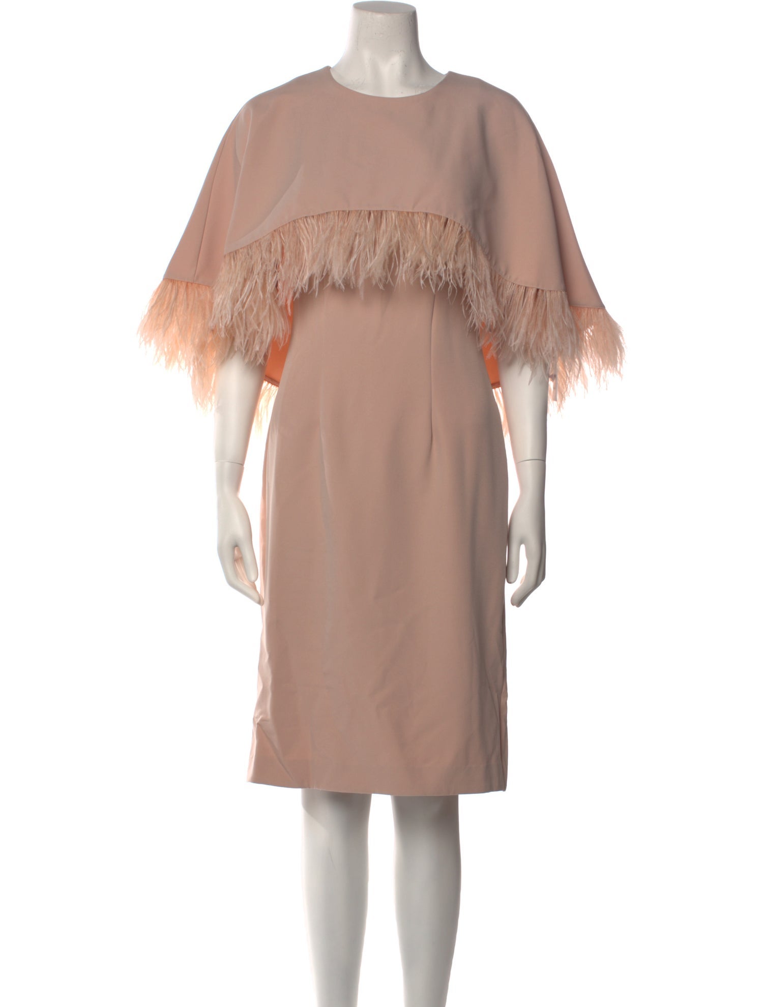 Mikael Aghal Crew Neck Knee-Length Dress w/ Tags