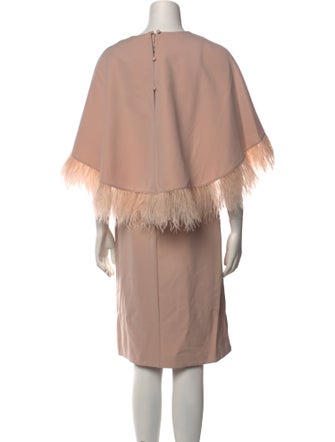 Mikael Aghal Crew Neck Knee-Length Dress