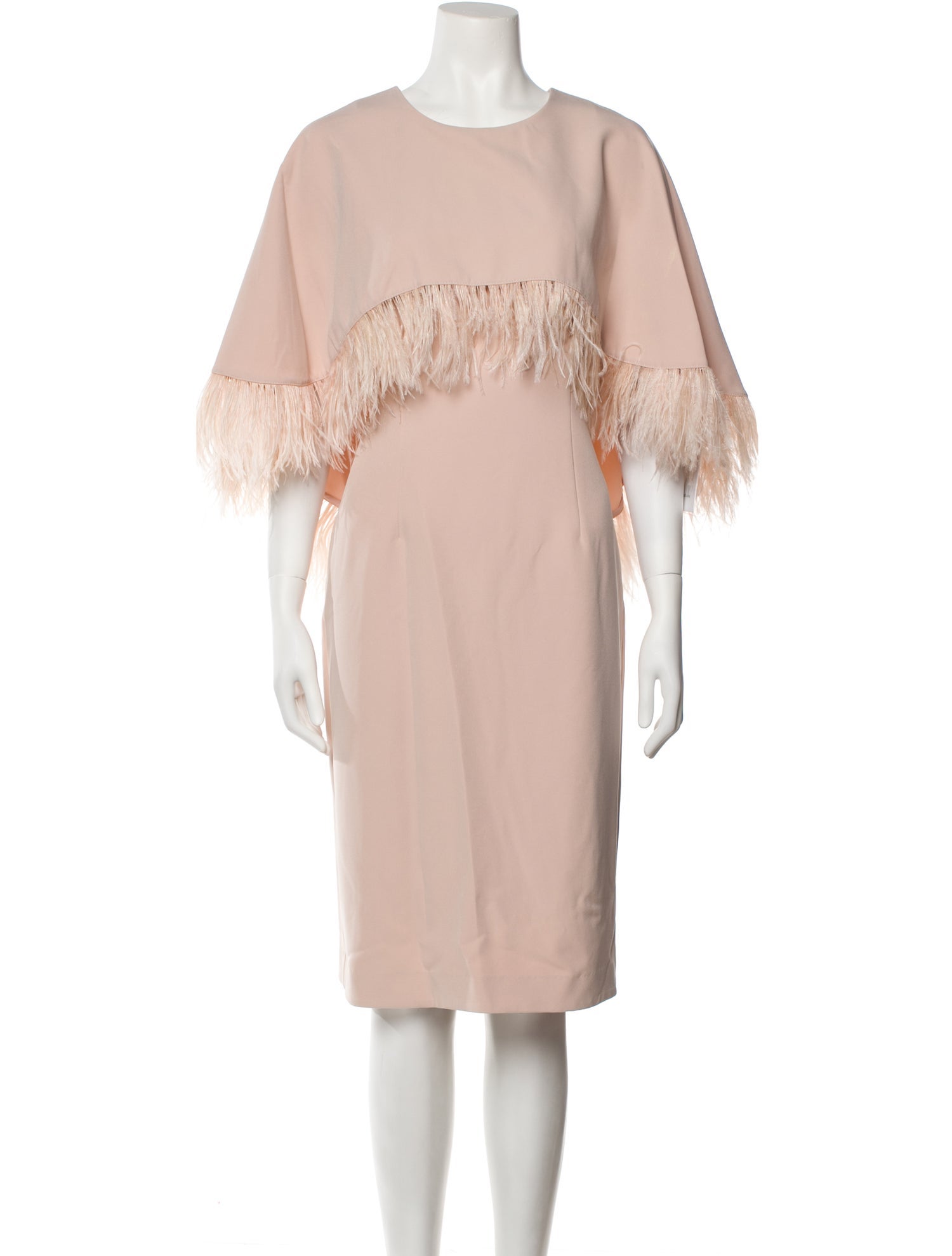 Mikael Aghal Crew Neck Midi Length Dress