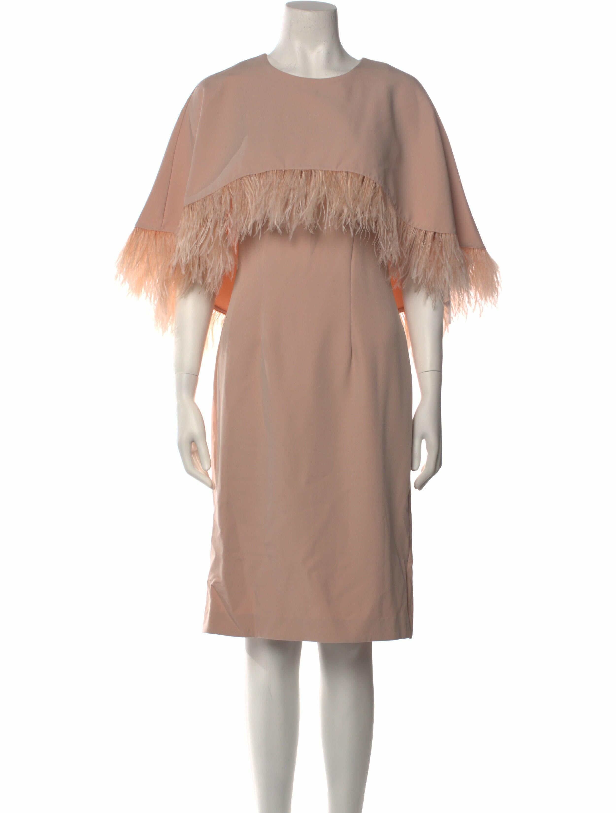 Mikael Aghal Crew Neck Midi Length Dress