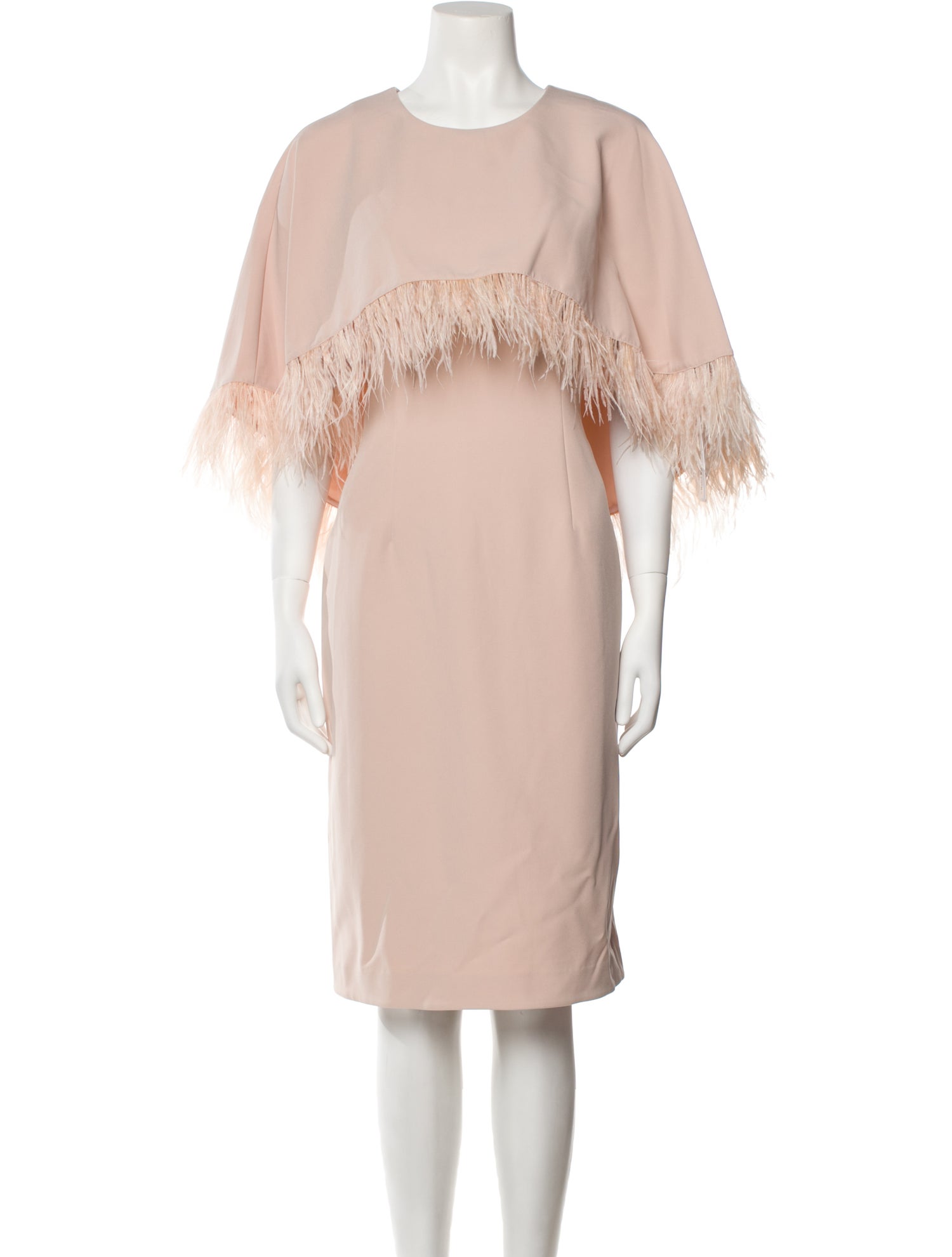 Mikael Aghal Crew Neck Knee-Length Dress w/ Tags