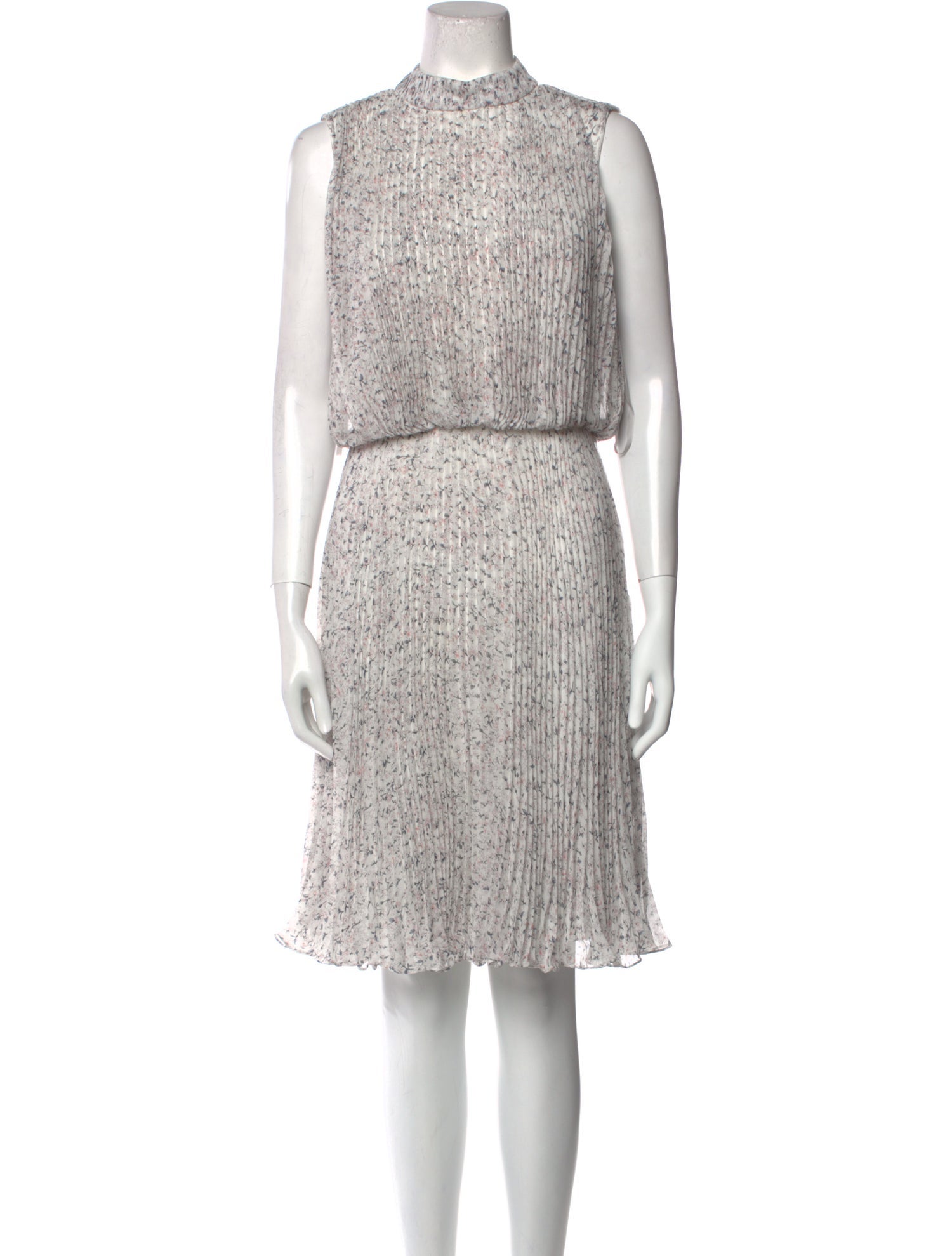 Mikael Aghal Floral Print Knee-Length Dress