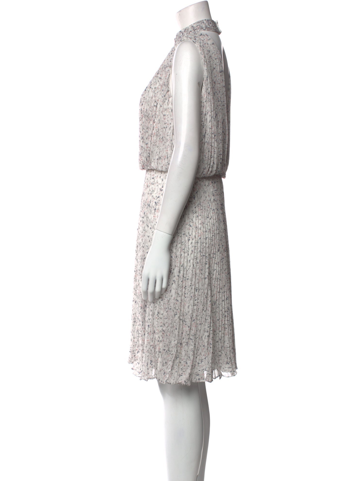 Mikael Aghal Floral Print Knee-Length Dress