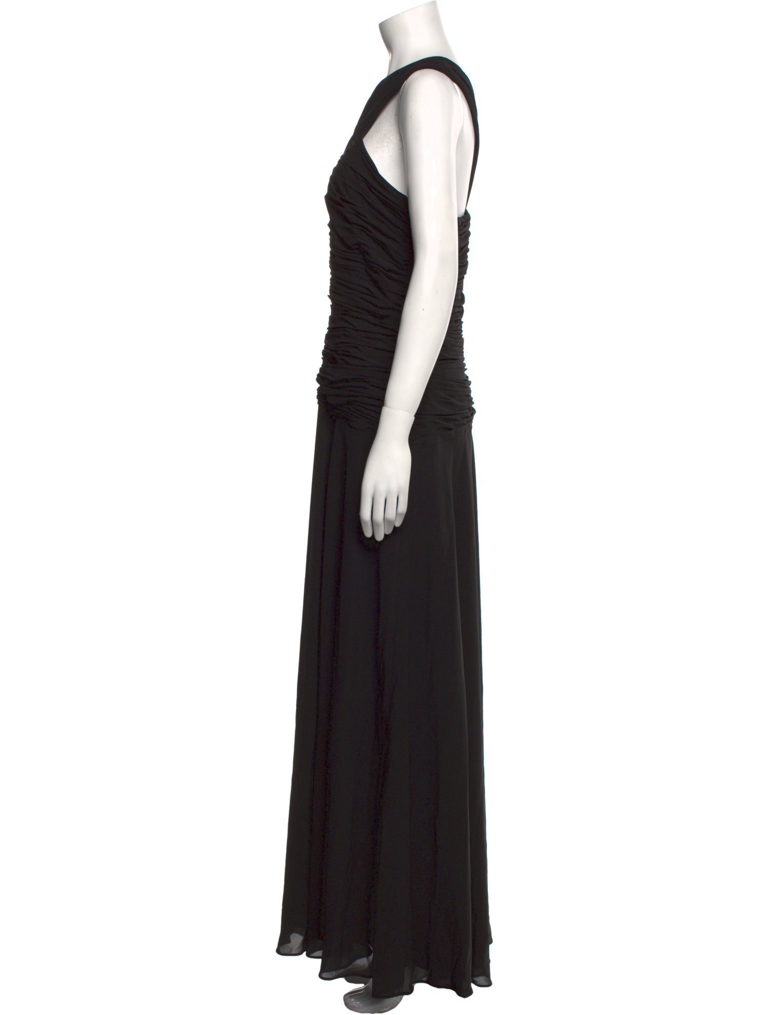 Mikael Aghal One-Shoulder Long Dress w/ Tags