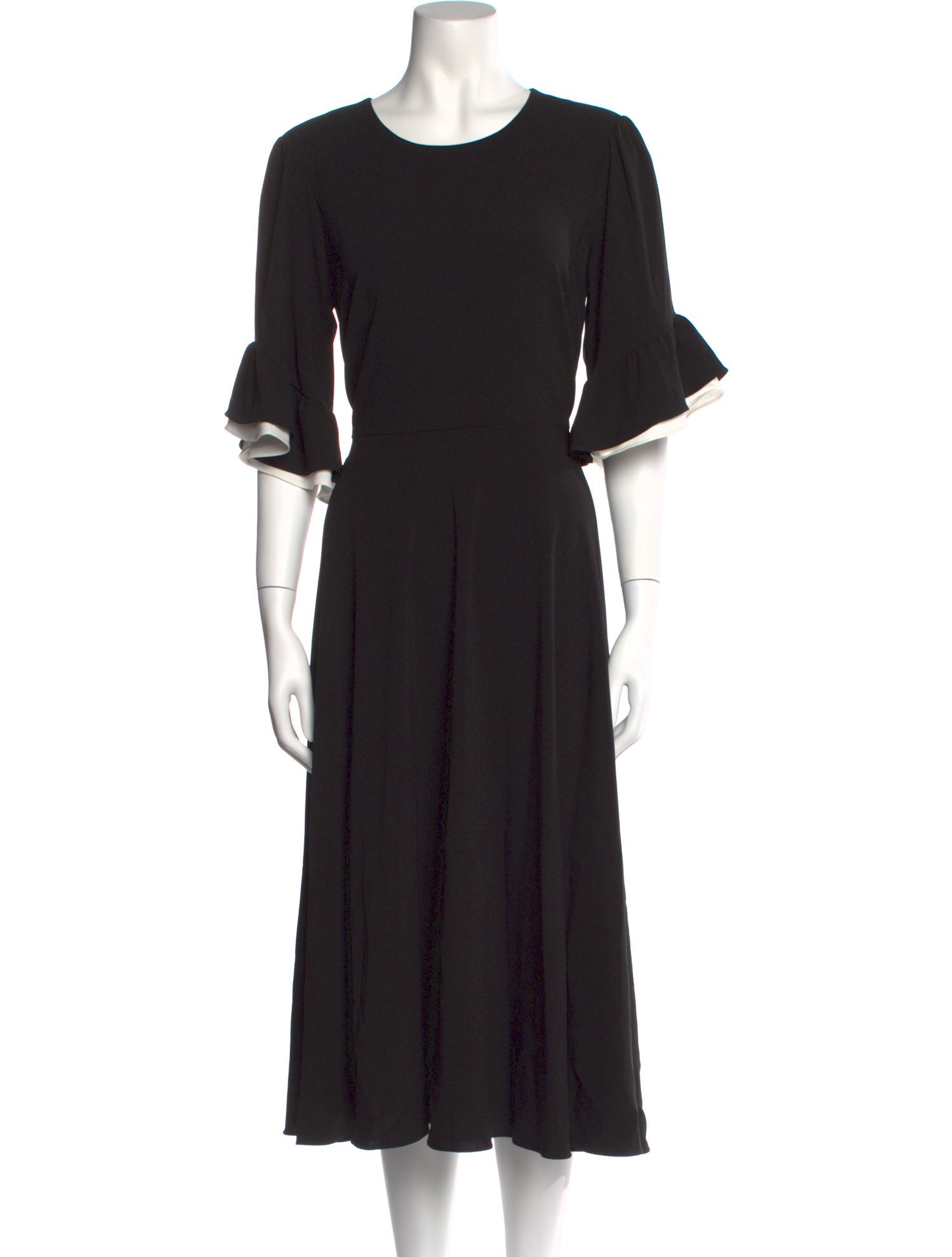 Mikael Aghal Crew Neck Long Dress