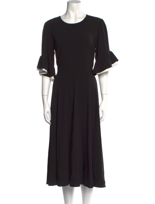 Mikael Aghal Crew Neck Long Dress