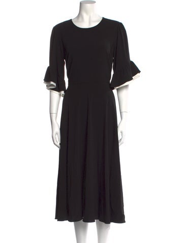 Mikael Aghal Dresses Crew Neck Long Dress US 8 | M